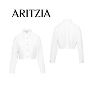 Aritzia Cropped Linen Jacket